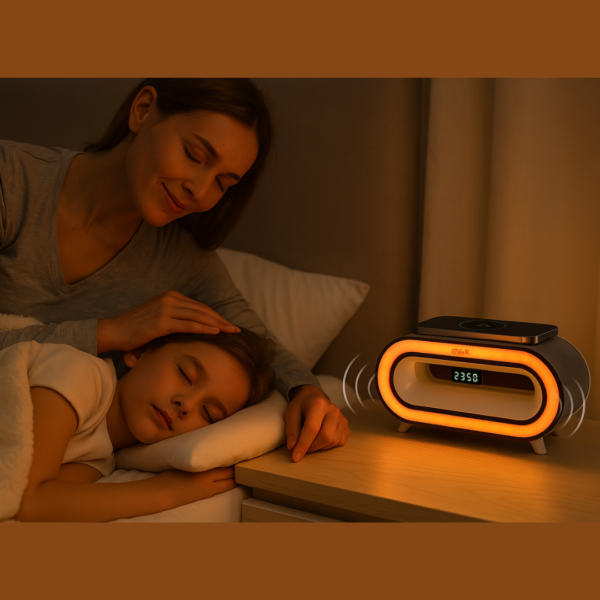 MDHL – Réveil LED avec Haut-Parleur Bluetooth 20W & Chargeur Qi – Image 3