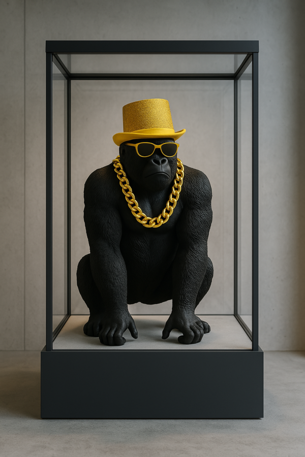 Bongo Gold – Statue Gorille Doré XXL par Augustin Oro – Image 15