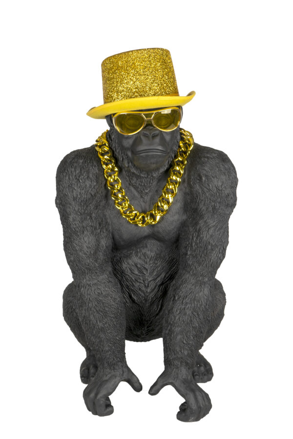 Bongo Gold – Statue Gorille Doré XXL par Augustin Oro – Image 17