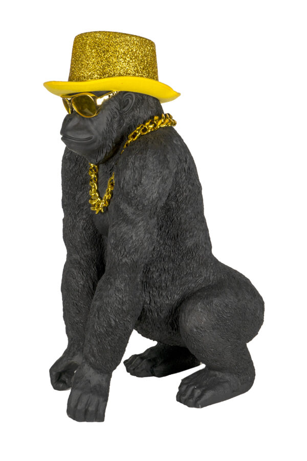 Bongo Gold – Statue Gorille Doré XXL par Augustin Oro – Image 18